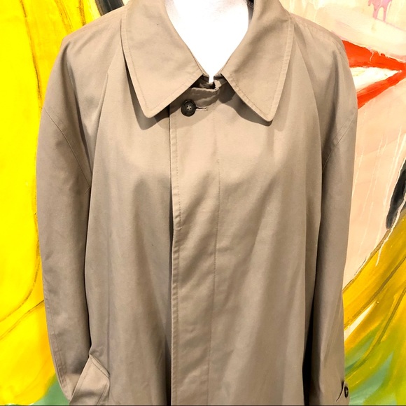 London Fog Men’s tan trench coat - Picture 2 of 9